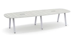 Conference Tables PBD Furniture 12ft Arena Conference Table with Metal A-Legs