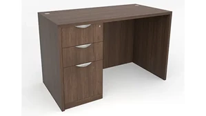 Stand-Alone Single Pedestal Desks PBD Furniture 72in x 36in Single Pedestal Desk