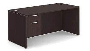 Stand-Alone Single Pedestal Desks PBD Furniture Single Hanging Pedestal Desk 66in x 30in
