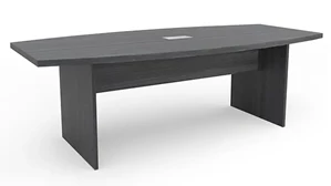 Conference Tables PBD Furniture 8ft Boat Shaped Slab Base Conference Table