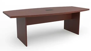 Conference Tables Performance Bush Furniture 8ft Boat Shaped Slab Base Conference Table