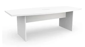 Conference Tables Performance Bush Furniture 8ft Boat Shaped Slab Base Conference Table