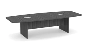 Conference Tables PBD Furniture 10ft Boat Shaped Slab Base Conference Table