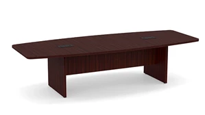 Conference Tables PBD Furniture 10ft Boat Shaped Slab Base Conference Table