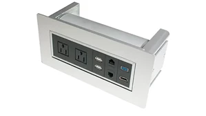 Table Parts & Components PBD Furniture Desk Power Grommet with 2 Outlets USB and HDMI Ports