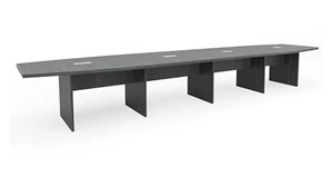 Conference Tables PBD Furniture 18ft Boat Shaped Slab Base Conference Table