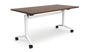 Training Tables Office Source 60in x 30in Flip Top Nesting Table