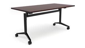 Training Tables Office Source 6ft x 30in Flip Top Nesting Table