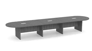 Conference Tables PBD Furniture 16ft Racetrack Shape Panel Leg Conference Table