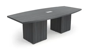 Conference Tables PBD Furniture 8ft Boat Shape Cube Base Conference Table