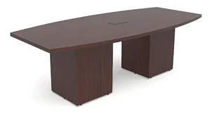 Conference Tables PBD Furniture 8ft Boat Shape Cube Base Conference Table