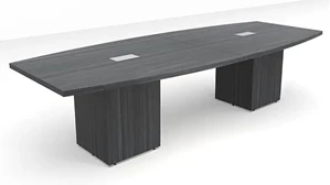 Conference Tables PBD Furniture 14ft Boat Shape Cube Base Conference Table