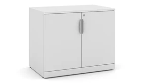 Low Storage Cabinets PBD Furniture 29-1/2in H Laminate Wood Door Storage Cabinet