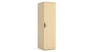 Tall Storage Cabinets PBD Furniture Personal Storage Tower with Laminate Wood Doors