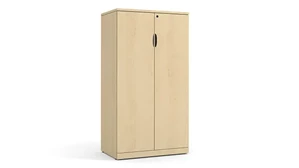 Tall Storage Cabinets PBD Furniture 66in High Laminate Wood Door Storage Cabinet