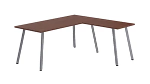 L Shaped Desk Shells PBD Furniture 60in x 78in Telescopic Frame L-Desk