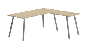 L Shaped Desk Shells PBD Furniture 60in x 78in Telescopic Frame L-Desk