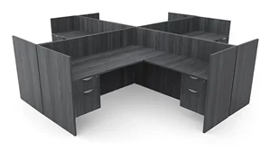 Workstations Performance Bush Furniture 4 Person Workstation