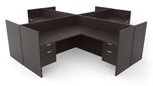Workstations PBD Furniture 4 Person Workstation