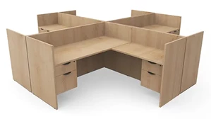Workstations PBD Furniture 4 Person Workstation