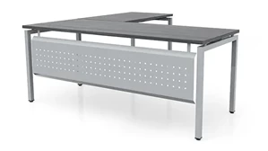 L Shaped Desk Shells PBD Furniture 72in x 72in L-Desk with Modesty Panel 