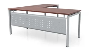 L Shaped Desk Shells PBD Furniture 72in x 72in L-Desk with Modesty Panel
