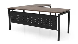 L Shaped Desk Shells PBD Furniture 72in x 72in L-Desk with Modesty Panel