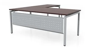 L Shaped Desk Shells PBD Furniture 66in x 72in L-Desk with Modesty Panel