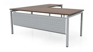L Shaped Desk Shells PBD Furniture 66in x 72in L-Desk with Modesty Panel