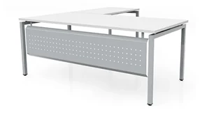 L Shaped Desk Shells PBD Furniture 66in x 72in L-Desk with Modesty Panel