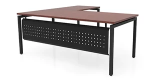 L Shaped Desk Shells PBD Furniture 72in x 78in L-Desk with Modesty Panel 