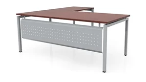 L Shaped Desk Shells PBD Furniture 72in x 84in L-Desk with Modesty Panel 