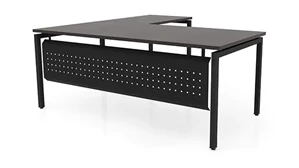 L Shaped Desk Shells PBD Furniture 72in x 84in L-Desk with Modesty Panel 