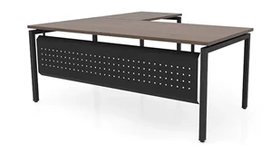 L Shaped Desk Shells PBD Furniture 72in x 78in L-Desk with Modesty Panel 