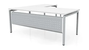 L Shaped Desk Shells PBD Furniture 72in x 72in L-Desk with Modesty Panel 