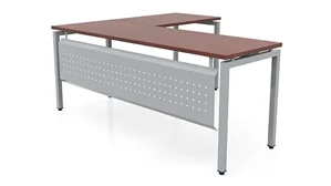 L Shaped Desk Shells PBD Furniture 72in x 60in Slender L-Desk with Modesty Panel