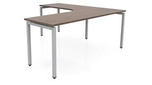 L Shaped Desk Shells PBD Furniture 72in x 72in Curve Corner L-Desk 