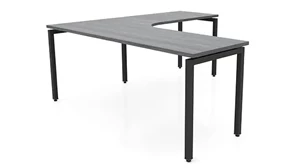 L Shaped Desk Shells PBD Furniture 72in x 72in Curve Corner L-Desk