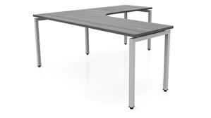 L Shaped Desk Shells PBD Furniture 72in x 72in Curve Corner L-Desk 