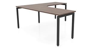 L Shaped Desk Shells PBD Furniture 72in x 72in Curve Corner L-Desk