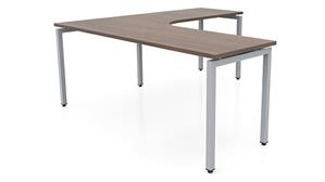 L Shaped Desk Shells PBD Furniture 72in x 72in Curve Corner L-Desk