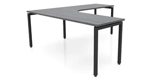 L Shaped Desk Shells PBD Furniture 72in x 78in Curve Corner L-Desk