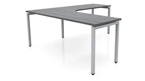 L Shaped Desk Shells PBD Furniture 72in x 78in Curve Corner L-Desk