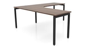 L Shaped Desk Shells PBD Furniture 72in x 78in Curve Corner L-Desk