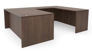 U Shaped Desks Office Source 72in x 96in U-Desk (72inx36in Desk, 35inx24in Bridge)