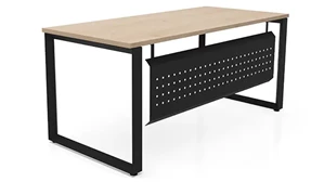 Writing Desks PBD Furniture 72in x 30in Beveled Loop Leg Desk with Modesty Panel