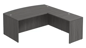 L Shaped Desk Shells Performance Bush Furniture 72in x 88in Bow Front L-Shaped Desk