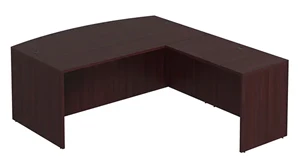 L Shaped Desk Shells Performance Bush Furniture 72in x 83in Bow Front L-Shaped Desk