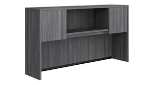 Desk Hutches Performance Bush Furniture 66in Hutch with 2 Laminate Doors