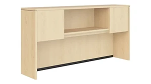 Desk Hutches Performance Bush Furniture 72in Hutch with Two Laminate Doors